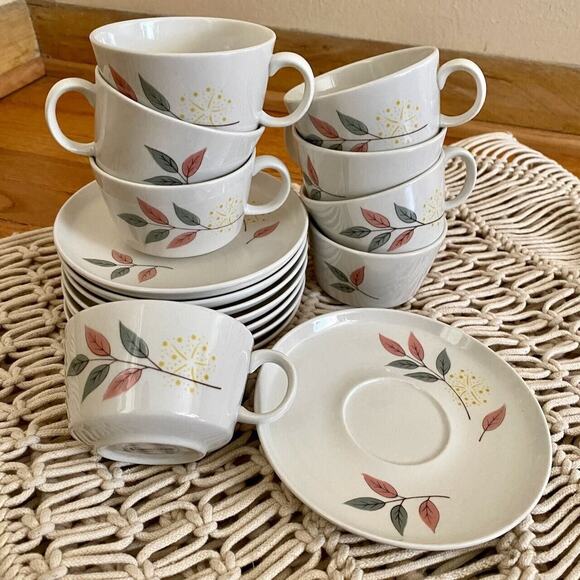 RARE Replacement VTG Springsong by Franciscan 1 Teacup and Saucer Set 2 Pieces - Picture 2 of 7